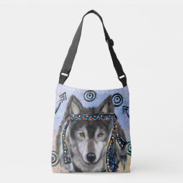 Wolf Art Crossbody Tas