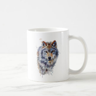 Wolf art design. koffiemok