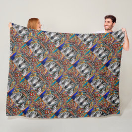 Wolf Art Fleece Deken