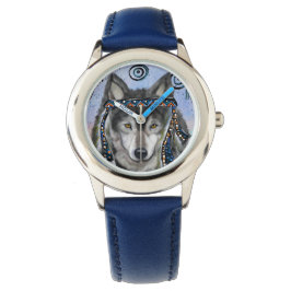 Wolf Art Horloge