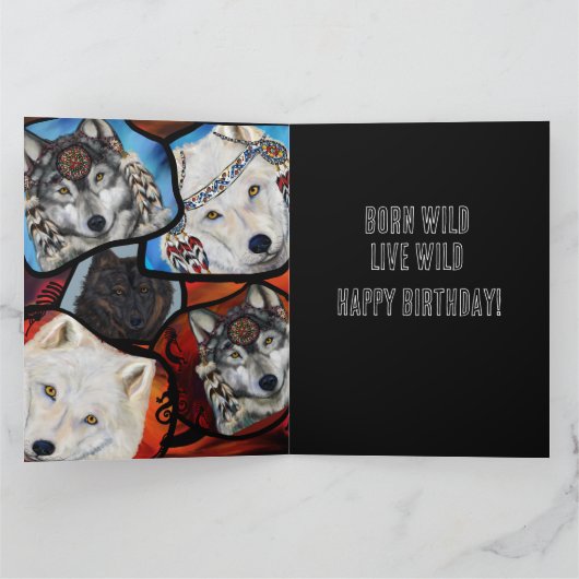 WOLF ART KAART (Binnen)