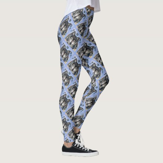 Wolf Art Leggings (Rechts)