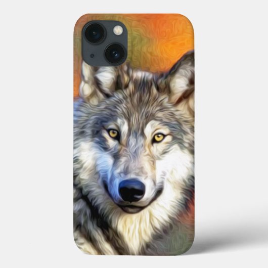 Wolf Art Painting Afbeelding Case-Mate iPhone Case (Achterkant)