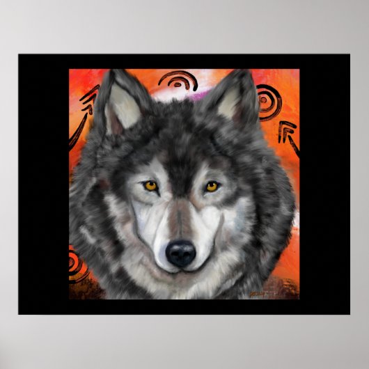 Wolf Art Poster (Voorkant)