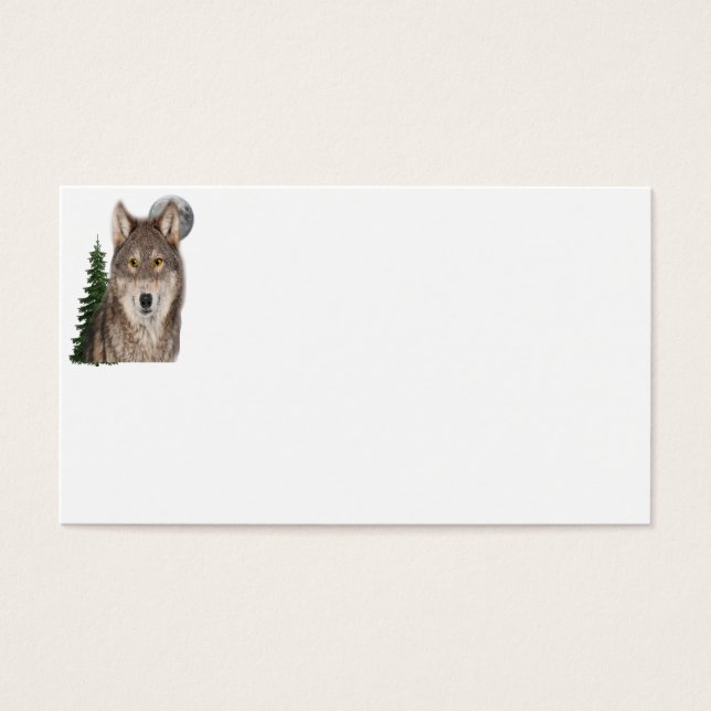 Wolf art visitekaartjes (Voorkant)