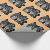 Wolf Artwork Cadeaupapier (Hoek)