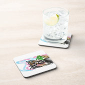 Wolf autumn joy bier onderzetter (Rechterzijde)