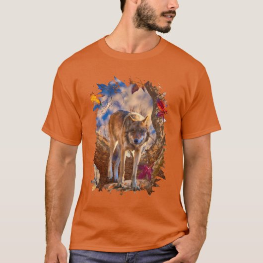 WOLF AUTUMN WAARNEMING T-SHIRT (Voorkant)