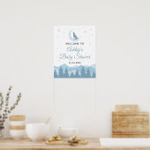 Wolf Baby shower Welkomstteken Poster (Keuken)