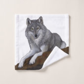 Wolf Bad Handdoek (Wasdoekje)