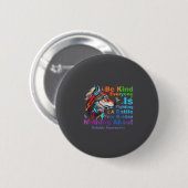 Wolf Be Kind Suicide Awareness Mental Health Suprt Ronde Button 5,7 Cm (Voorkant /achterkant)