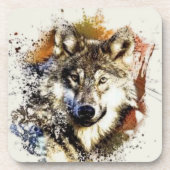 Wolf bier onderzetter (Voorkant)