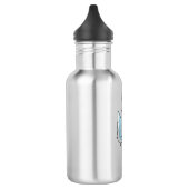 Wolf bij Bowling met Bowling ball Waterfles (Links)