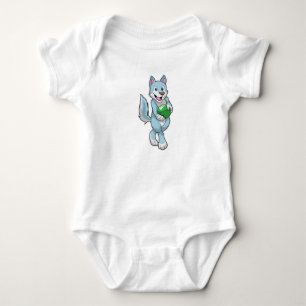 Wolf bij Bowling met Bowlingbal Romper
