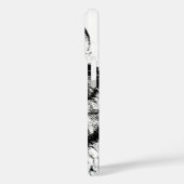 Wolf Black & White Pop Art Case-Mate iPhone Case (Achterkant / Links)