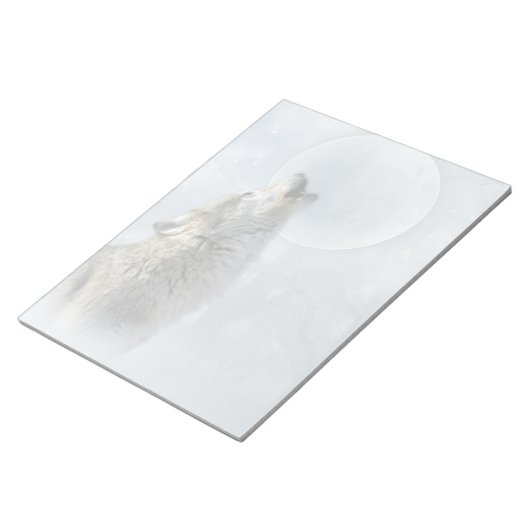 Wolf Blue Moon Notitieblok 8,5X11 (Schuin)
