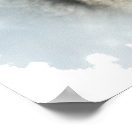 Wolf Blue Moon Poster (Hoek)