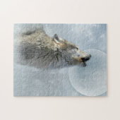 Wolf Blue Moon Puzzle 10x14 Legpuzzel (Horizontaal)