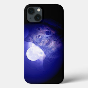 Wolf & Blue Night iPhone 13 Hoesje