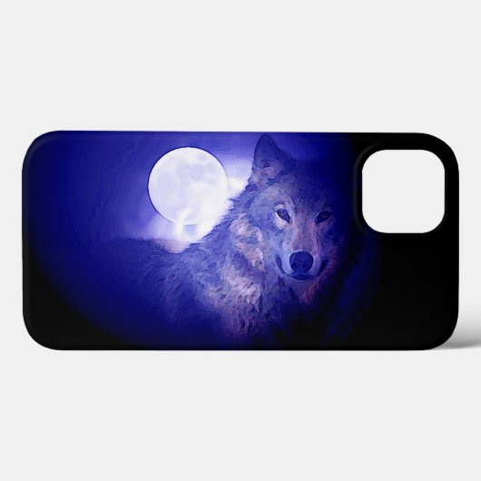 Wolf & Blue Night Case-Mate iPhone Case (Achterkant (horizontaal))