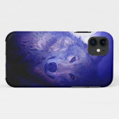 Wolf & Blue Night iPhone 5 Hoesje (Achterkant (horizontaal))