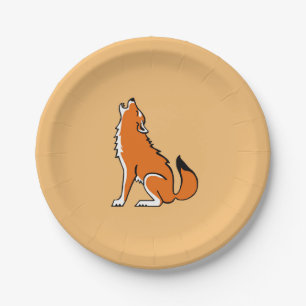 WOLF - borden papier Papieren Bordje