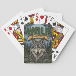 Wolf Boreaal Bos POPCUT Pokerkaarten