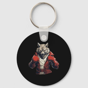 Wolf Boxer Boksen Mixed Martial Arts Kickboksen _1 Sleutelhanger