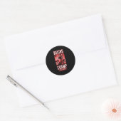 Wolf Boxing Champ _ Boxer Fighter Motivation  Ronde Sticker (Envelop)