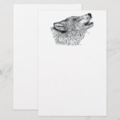 Wolf Briefpapier (Voorkant / Achterkant)