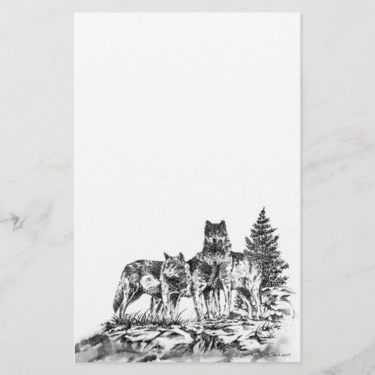Wolf Brothers Briefpapier (Voorkant)