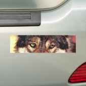 Wolf Bumpersticker (Op auto)