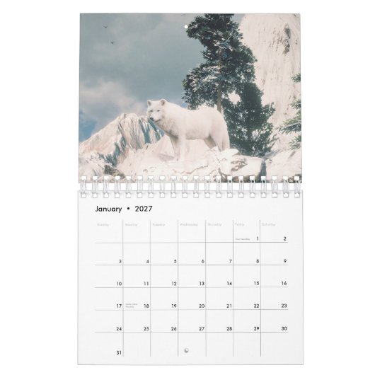 Wolf Calendar Kalender (Jan 2027)