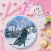 Wolf Call Papieren Bordje (Feest)
