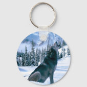 Wolf Call Sleutelhanger (Voorkant)