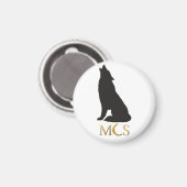 Wolf Calypso's Heart Magnet Magneet (Voorkant / Achterkant)