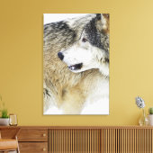 Wolf Canvas Afdruk (Insitu (Woonkamer))