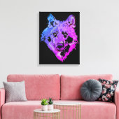 Wolf Canvas Afdruk (Insitu (Woonkamer))