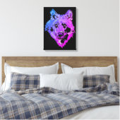 Wolf Canvas Afdruk (Insitu (Slaapkamer))