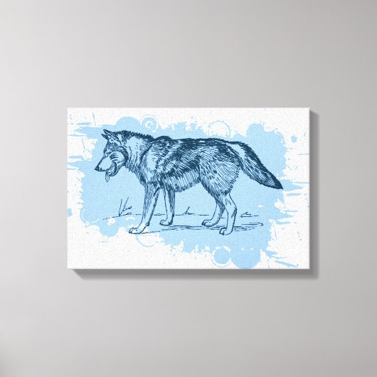Wolf Canvas Afdruk (Voorkant)