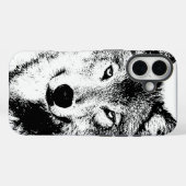 Wolf Case-Mate iPhone Case (Achterkant (horizontaal))