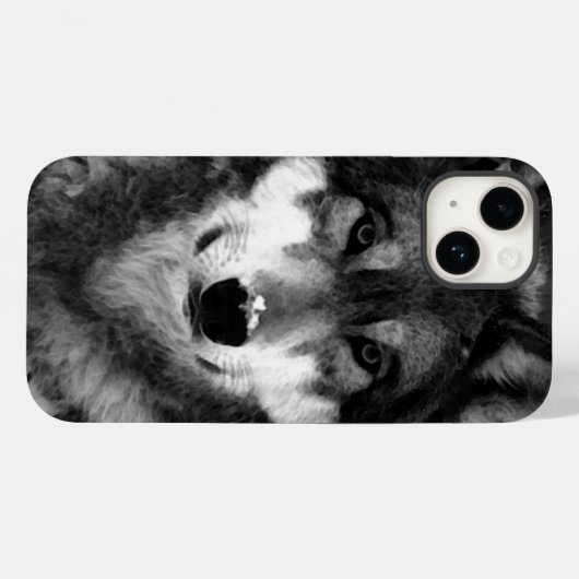 Wolf Case-Mate iPhone Case (Achterkant (horizontaal))