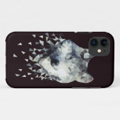 Wolf Case-Mate iPhone Case (Achterkant (horizontaal))