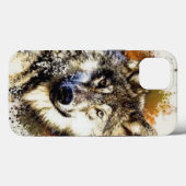 Wolf Case-Mate iPhone Case (Achterkant (horizontaal))