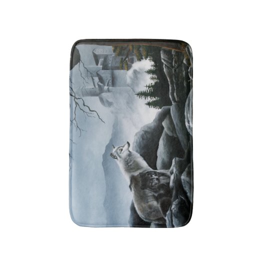 Wolf Castle Guards Badmat (Voorkant Verticaal)