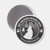 Wolf Center Magnet Magneet (Voorkant / Achterkant)