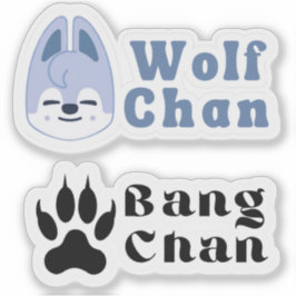 Wolf Chan (stickers van de soort gekapt/afgekort) Sticker