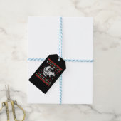 Wolf Christmas Cadeaulabel (Met Touw)