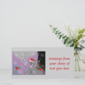 Wolf Christmas Feestdagenkaart (Staand voorkant)