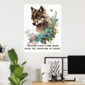 Wolf Citaat Poster (Thuiskantoor)